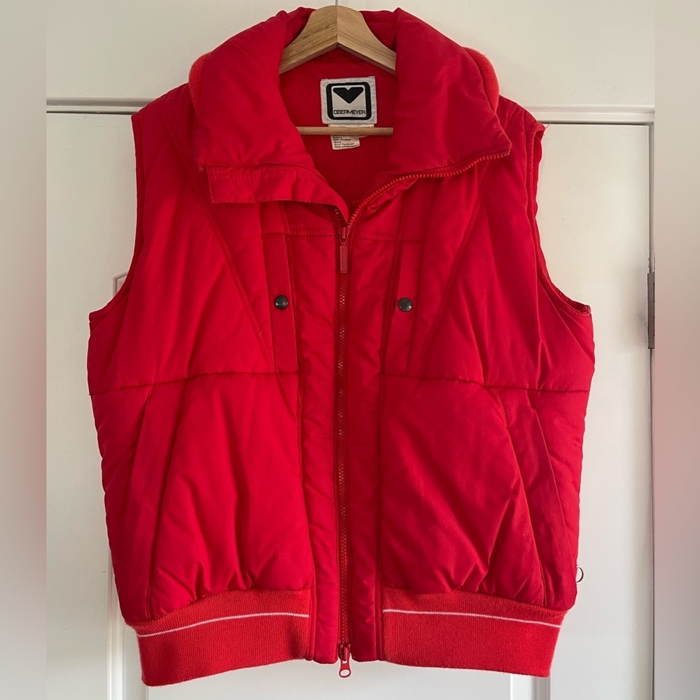 Vintage Obermeyer Red Puffer Vest - L